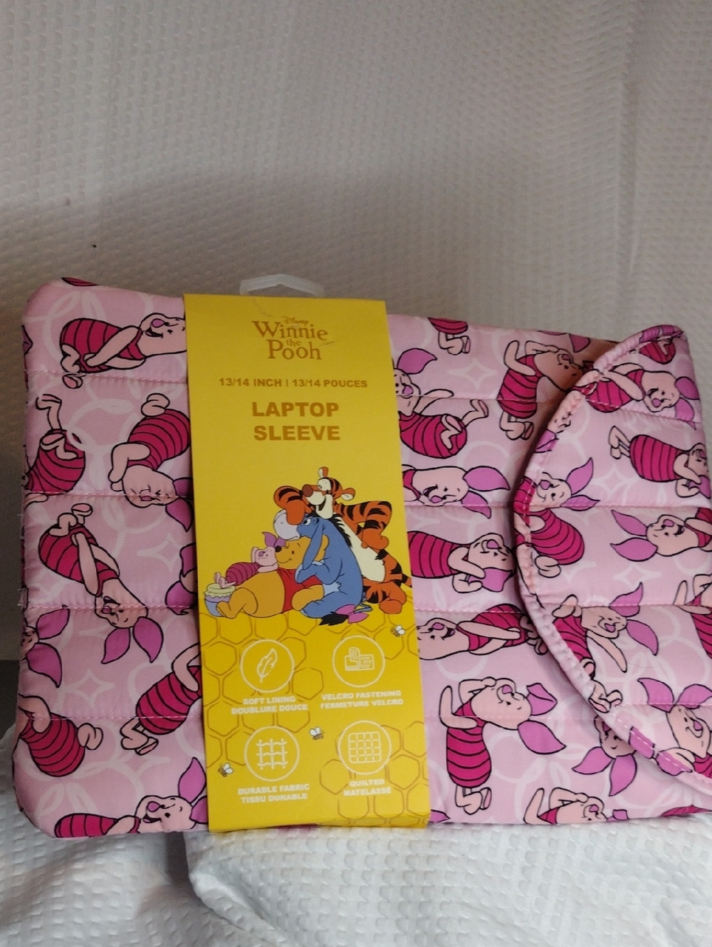 Disney Winnie the Pooh Pink Piglet Pattern Laptop Sleeve